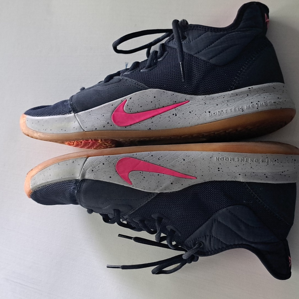 NIKE PG 3 PAUL GEORGE WORN PE BASKETBALL SHOES BLUE RARE AO2607-401 - Picture 6 of 9
